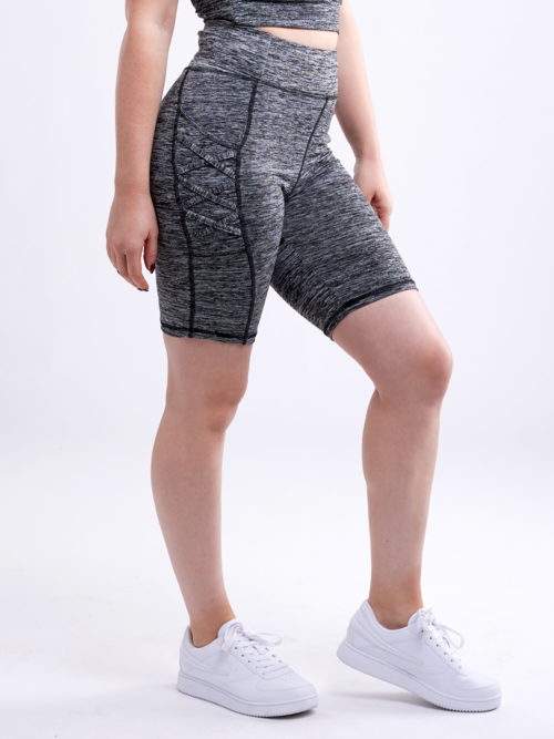 High-Waisted Workout Shorts with Pockets & Criss Cross Design – Activewear  Forever